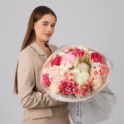 avtorskij buket s proteej i gortenziej 5-5